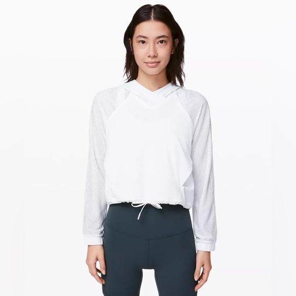 lululemon athletica Tops - Lululemon Catch A Breeze Pullover White Size 10